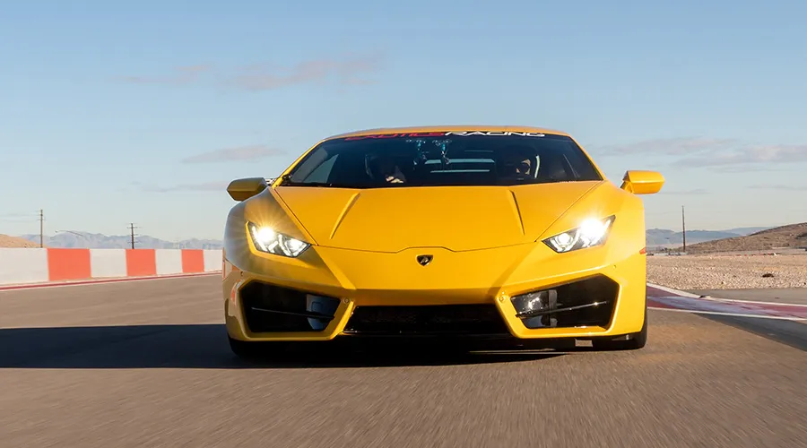 Lamborghini Huracan lp610 on track at Exotics Racing