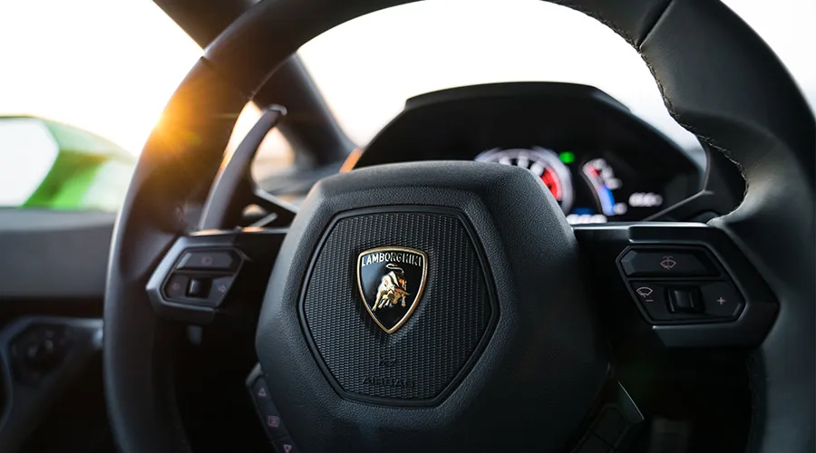 Lamborghini Huracan lp610 on track at Exotics Racing