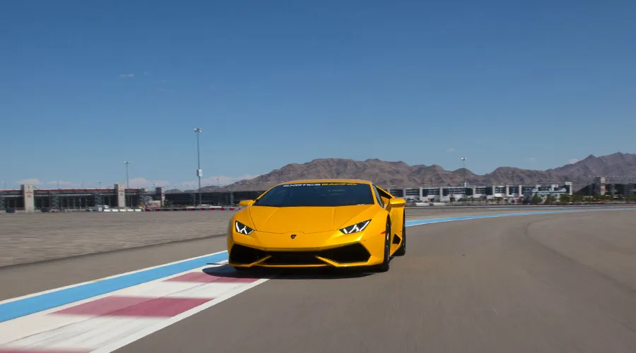 Lamborghini Huracan lp610 on track at Exotics Racing