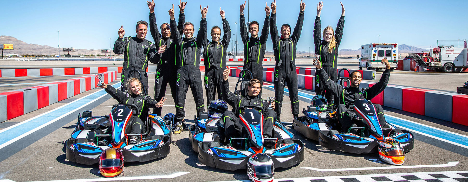 Drive a GoKart On a purposebuilt Racetrack at Exotics Racing