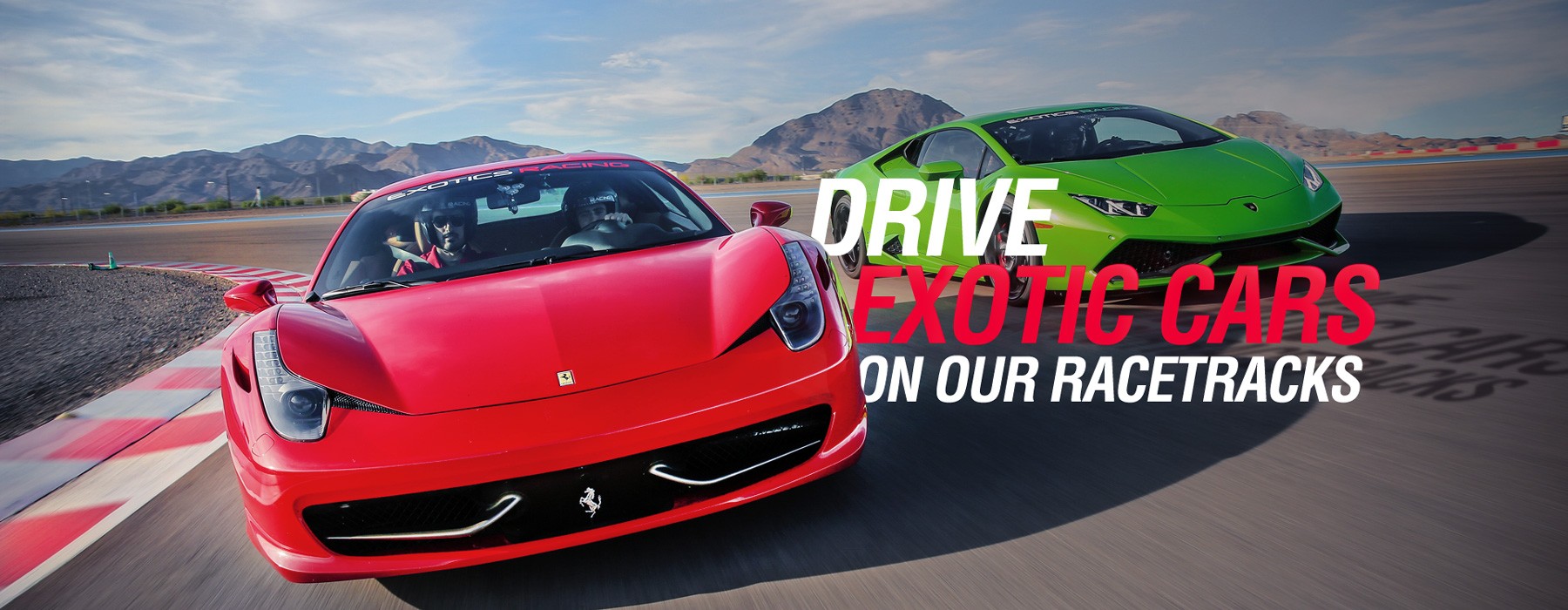 Drive Exotics Cars on a Racetrack